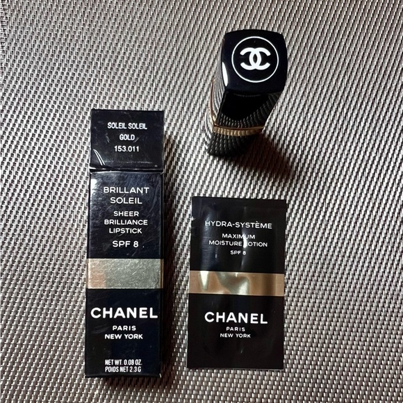 💯Auth Chanel Brilliant Soleil Sheer Brilliance Lipstick in “Gold” ULTRA RARE!!! - Picture 12 of 15
